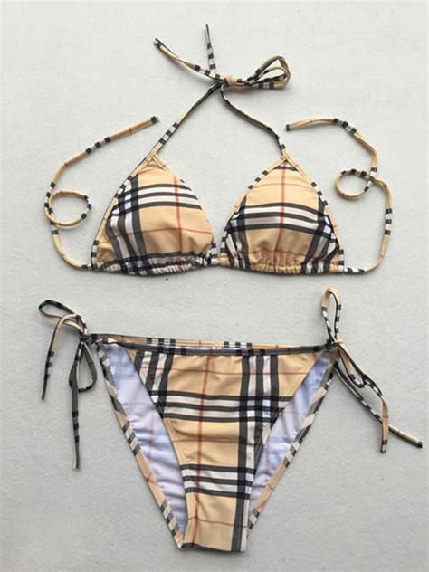 fake burberry bikini top|burberry high waisted swimsuit.